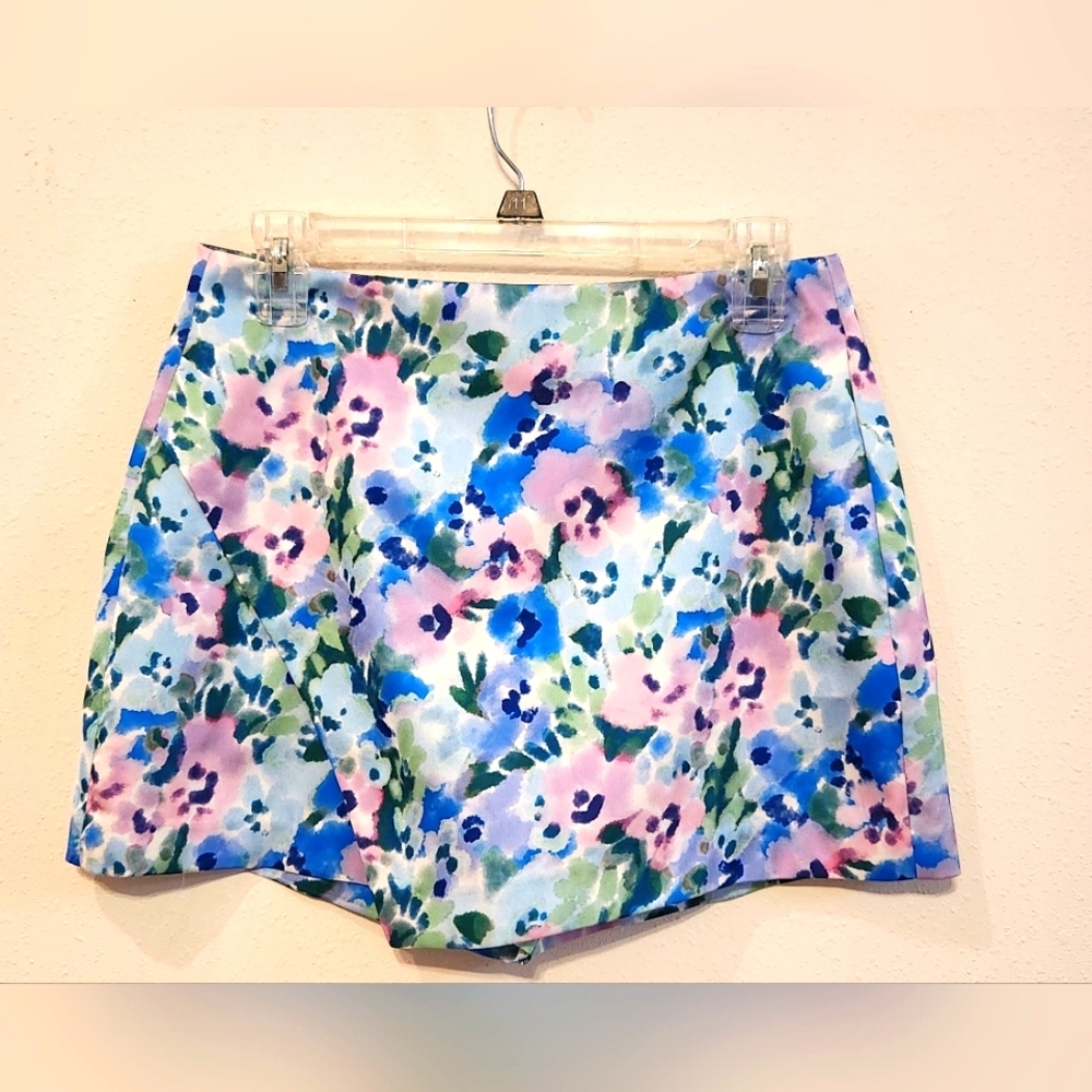 Zara Multicolor Floral Skort
